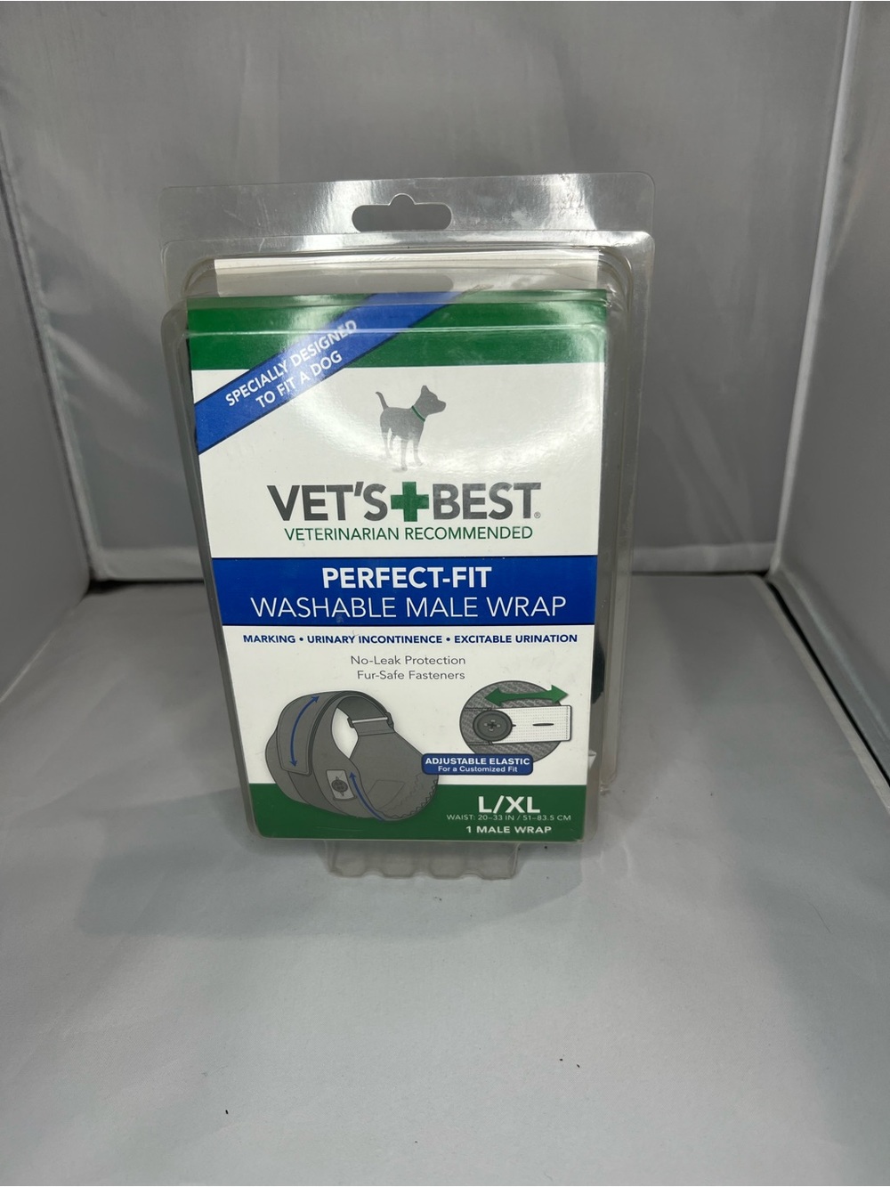 NTM: Vet’s Best Perfect-Fit Washable Male Dog Wrap L/XL